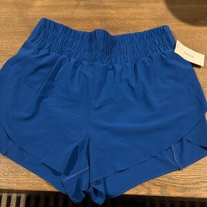 SPANX Women's Athletic Shorts in Vibrant Blue